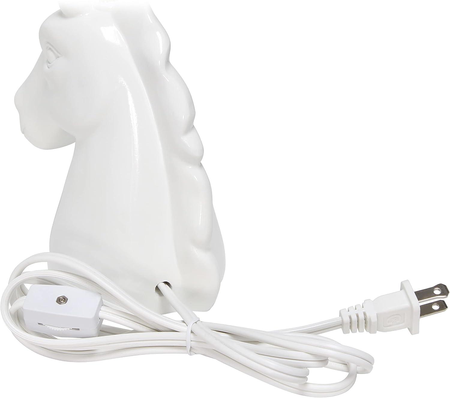 Simple Designs Sparkling Unicorn Table Lamp