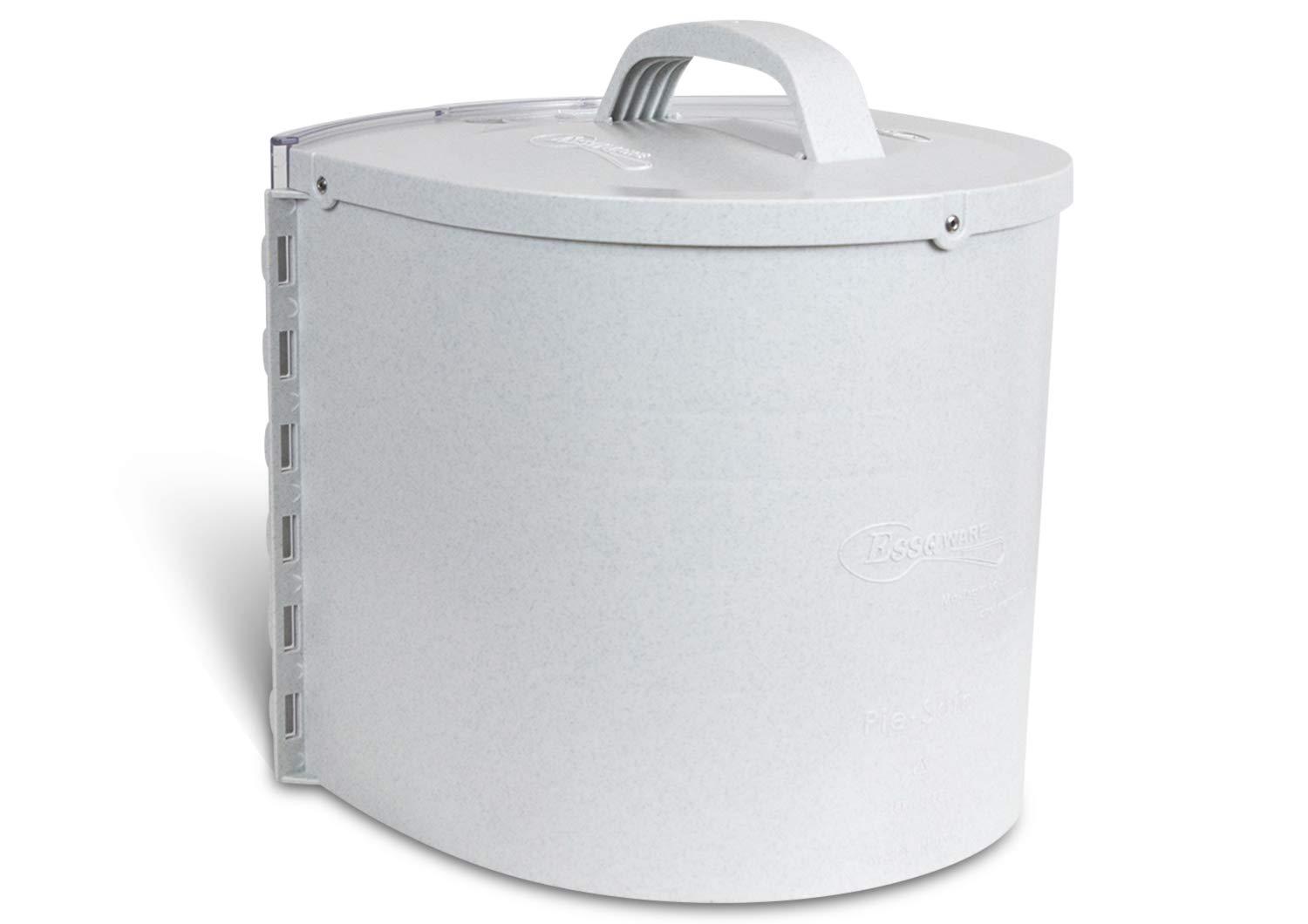 Clear BPA-Free Round Pie and Cake Storage Box with Adjustable Shelves