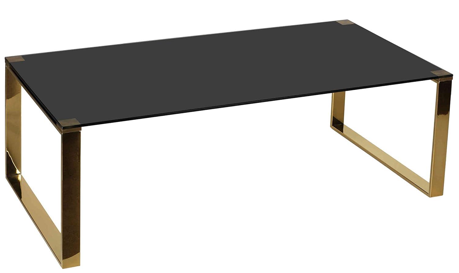 Orren Ellis Mitre Glass Top Coffee Table
