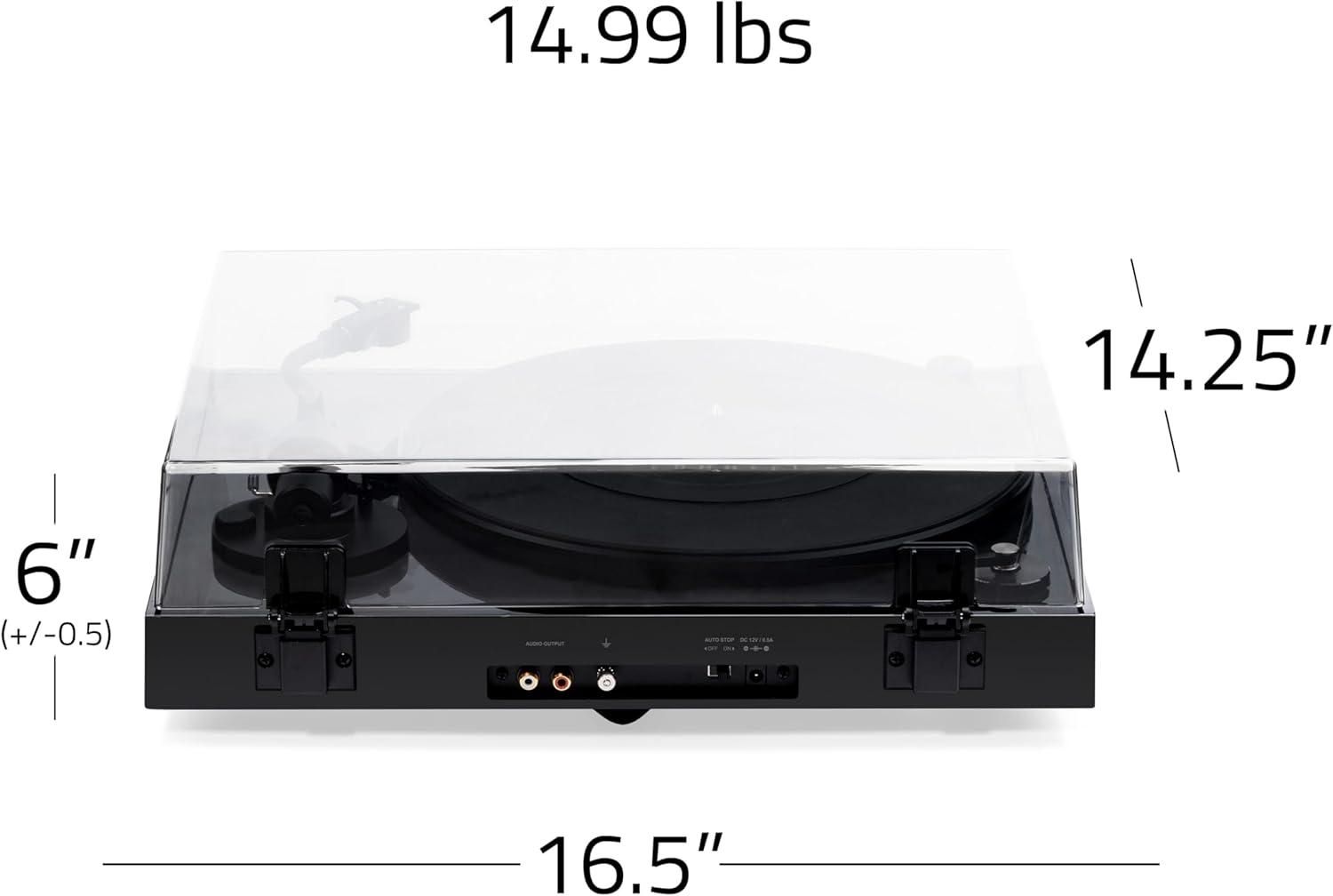 Fluance RT84 Reference High Fidelity Vinyl Turntable Record Player with Ortofon 2M Blue Cartridge & Speed Control Motor - Walnut
