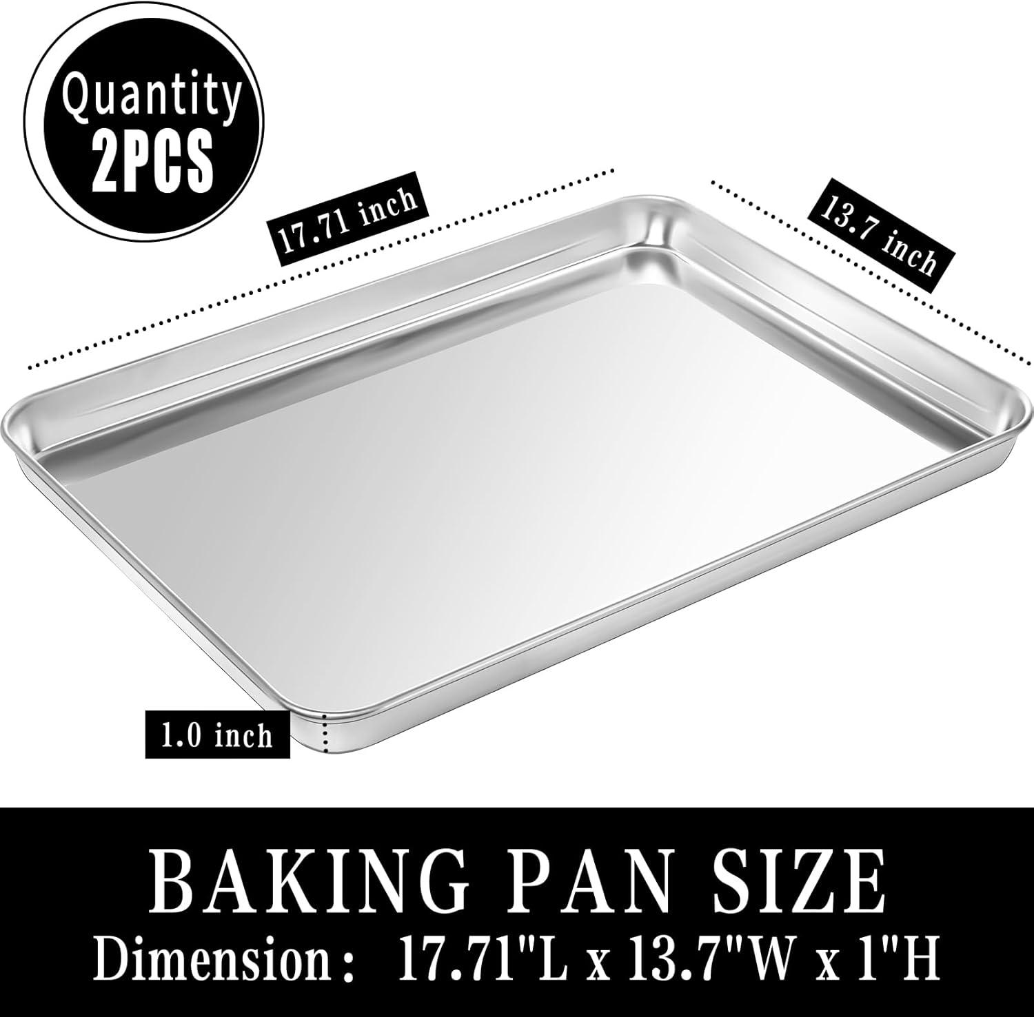 Stainless Steel Nonstick Cookie Sheet Set of 2