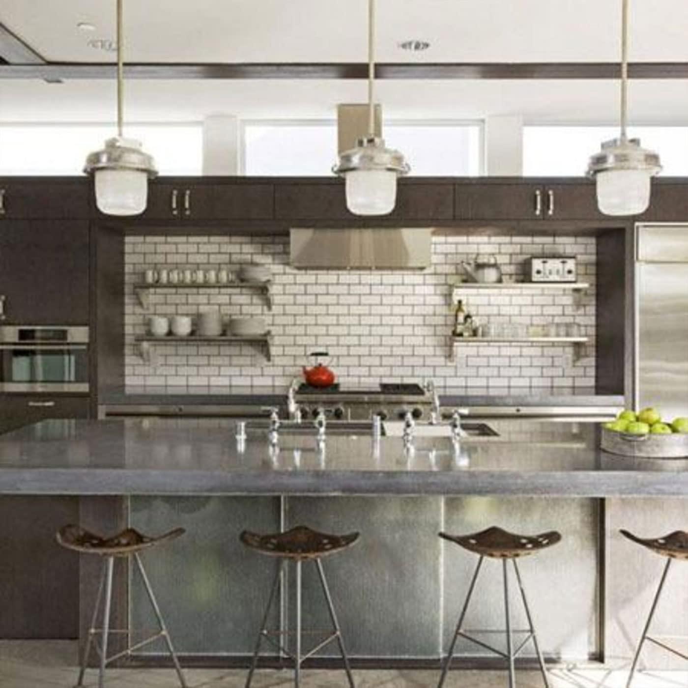 Subway Tile MirroFlex 4ft. x 8ft. Glue Up PVC 3D Wall Panels 96 sq.ft.