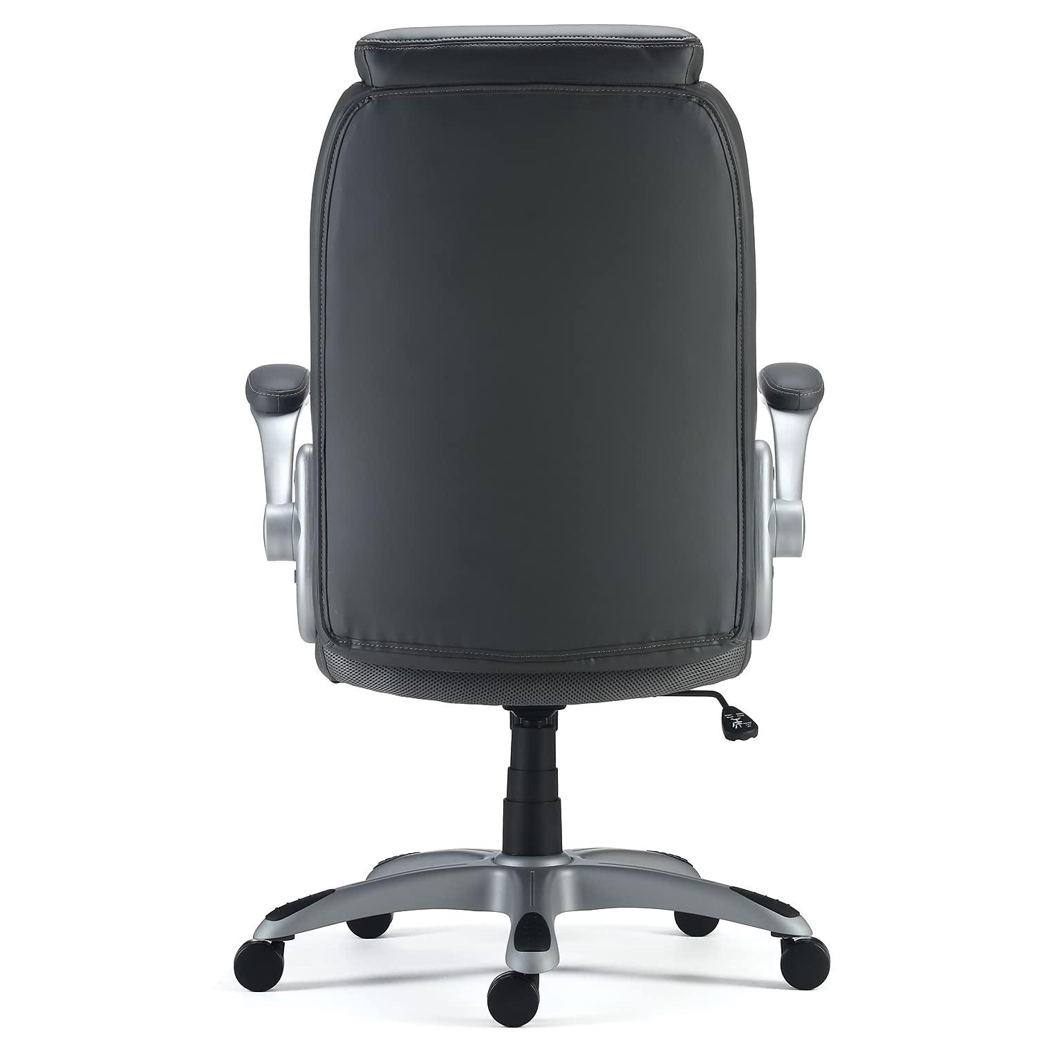 Staples Sorina Bonded Leather Chair Grey 2/Pack 58263VS