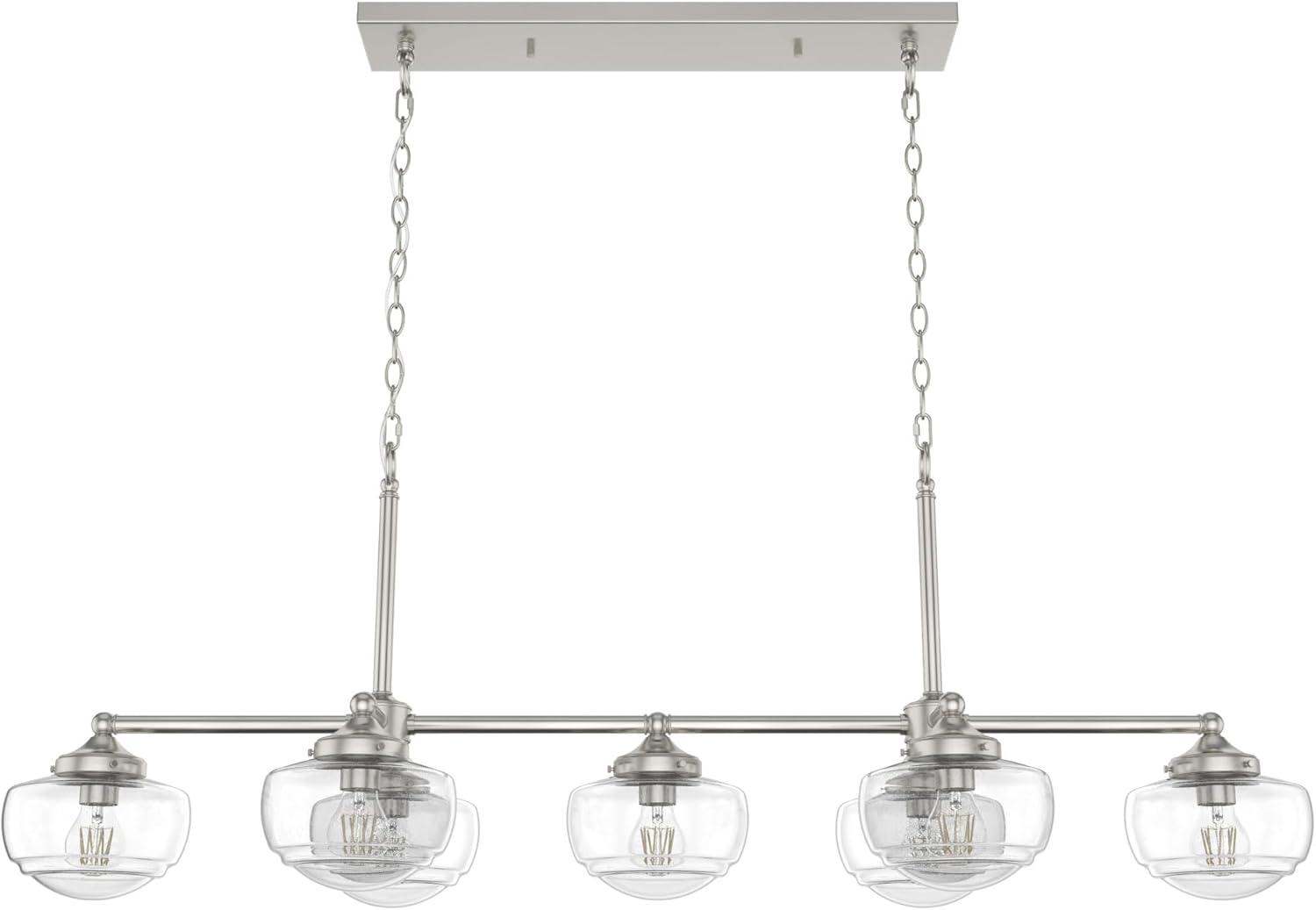 Saddle Creek 7 - Light Kitchen Island Linear Pendant