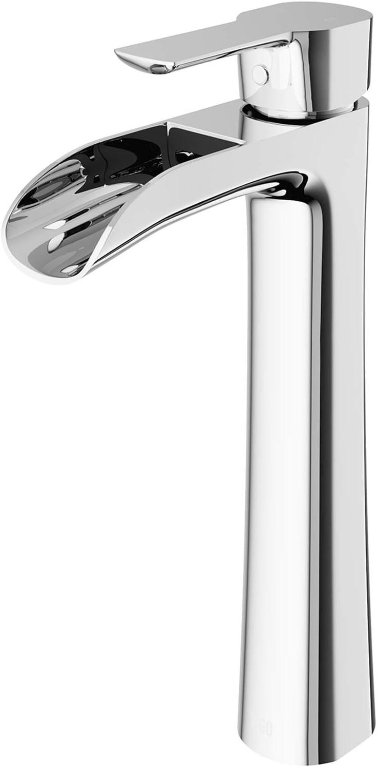 Niko 11" H Single Handle Vessel Sink Bathroom Faucetwith Pop-up Drain