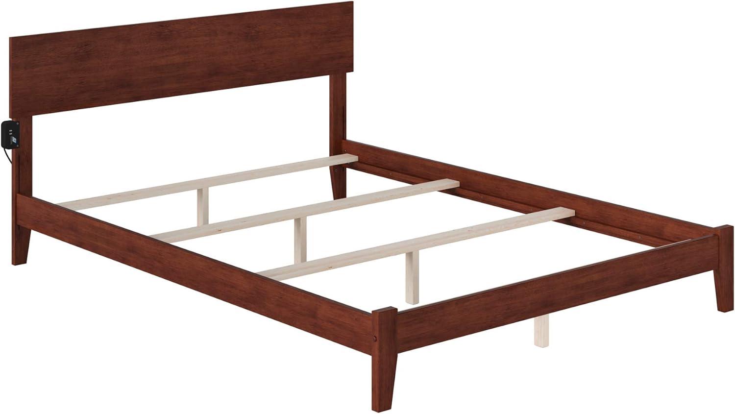 Orlando Queen Traditional Bed in Walnut
