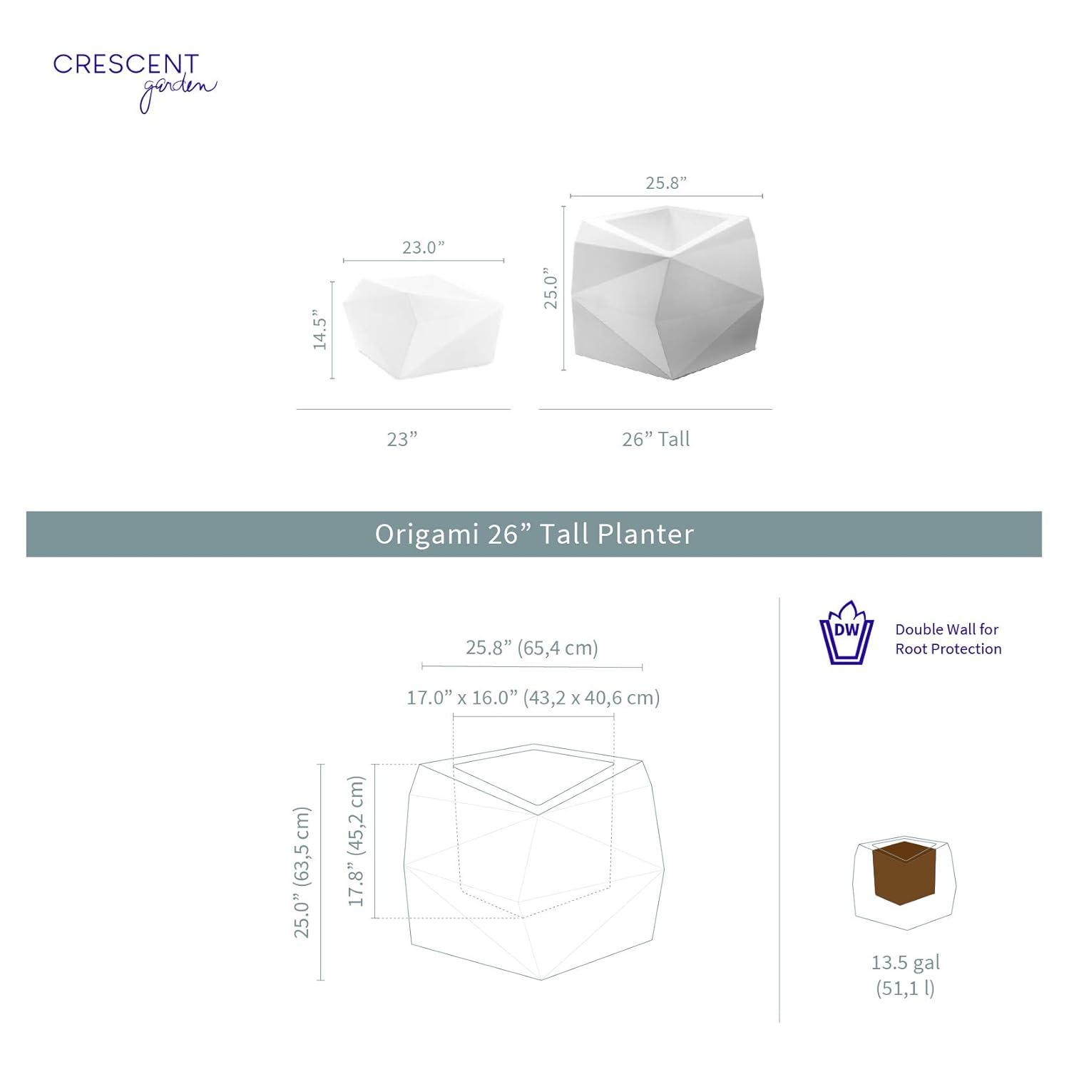 Lightweight Origami Indoor/Outdoor Planters