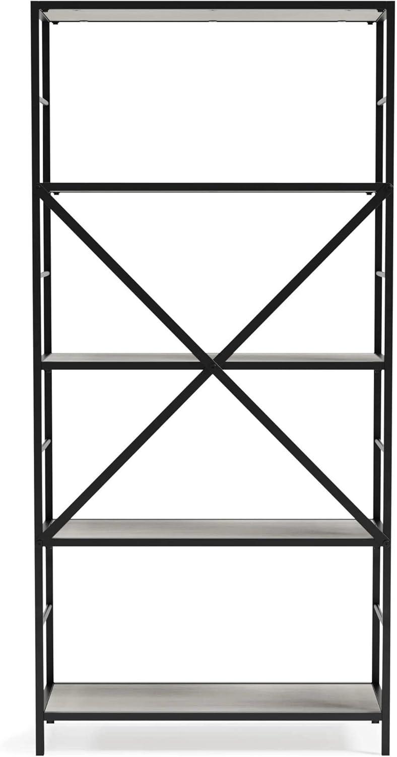 Signature Design by Ashley Casual Bayflynn Bookcase  White/Black