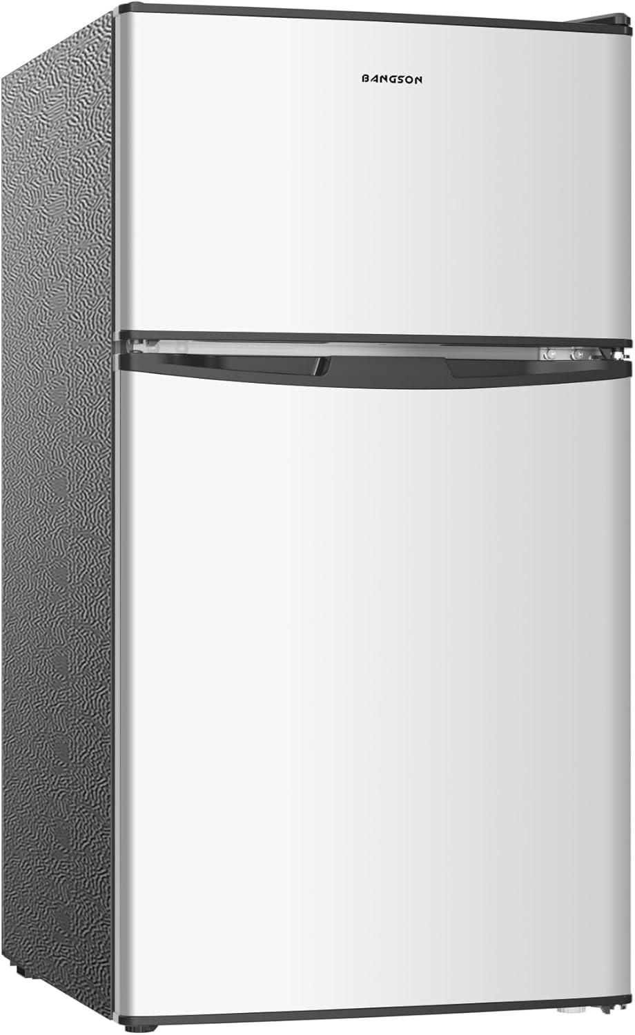 BANGSON BANGSON 3.2 CU.FT, 2 Door Small Refrigerator with Freezer US-BSR-201