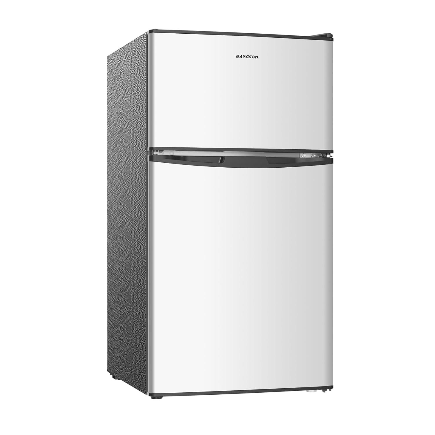BANGSON BANGSON 3.2 CU.FT, 2 Door Small Refrigerator with Freezer US-BSR-201