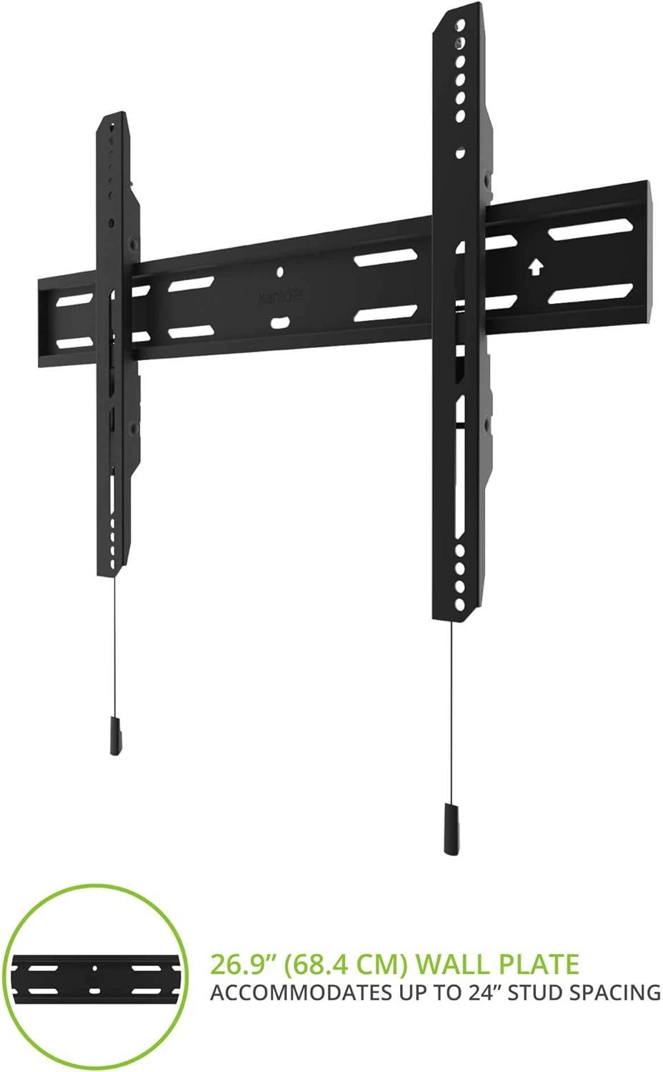 Kanto Black Fixed Wall Mount for Greater than 50" Screens Holds up to 150 lbs | Wayfair
