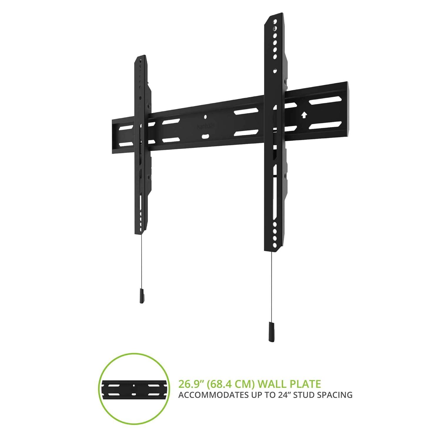 Kanto Black Fixed Wall Mount for Greater than 50" Screens Holds up to 150 lbs | Wayfair