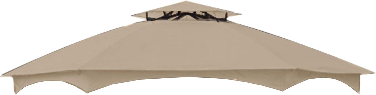 Garden Winds Replacement Canopy for The Crossman Hexagon Gazebo - Standard 350 - Beige - Will ONLY FIT Gazebo Model L-GZ076PST-1A-4