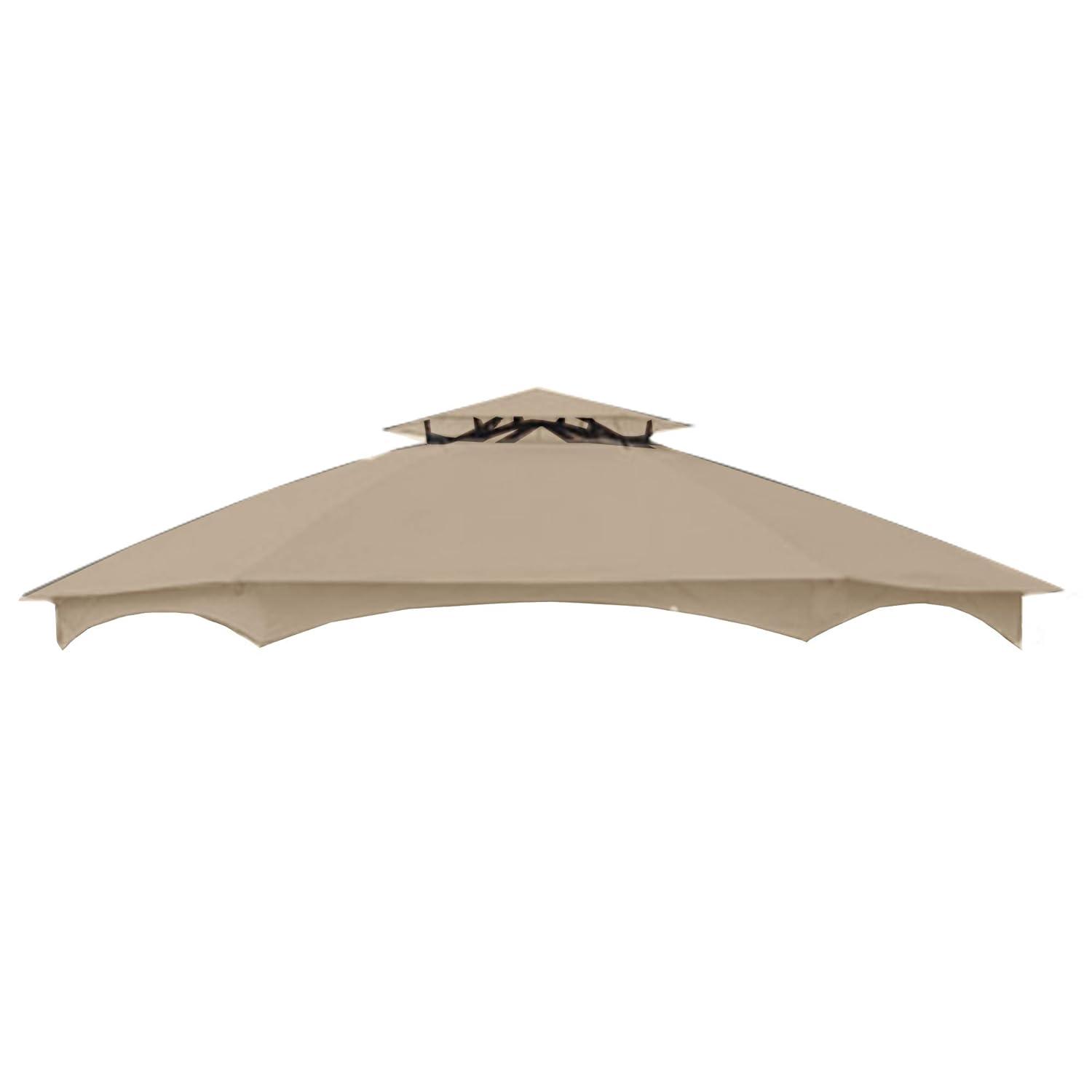 Garden Winds Replacement Canopy for The Crossman Hexagon Gazebo - Standard 350 - Beige - Will ONLY FIT Gazebo Model L-GZ076PST-1A-4