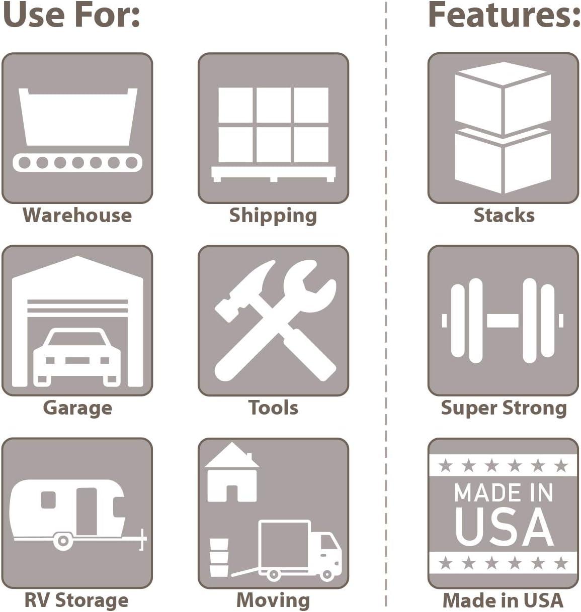 Gray Industrial Plastic Storage Tote with Mesh Sides, 24-Inch