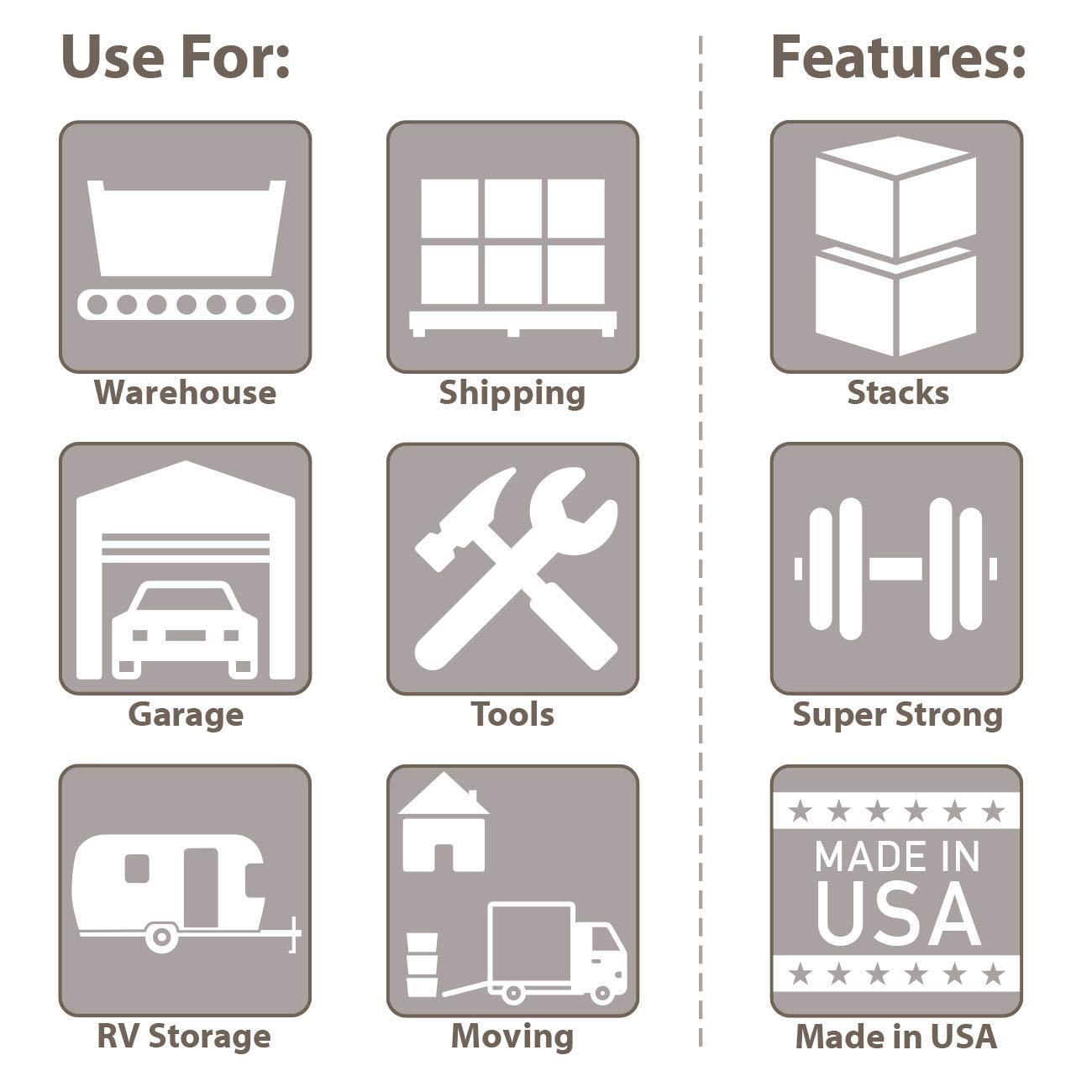 Gray Industrial Plastic Storage Tote with Mesh Sides, 24-Inch