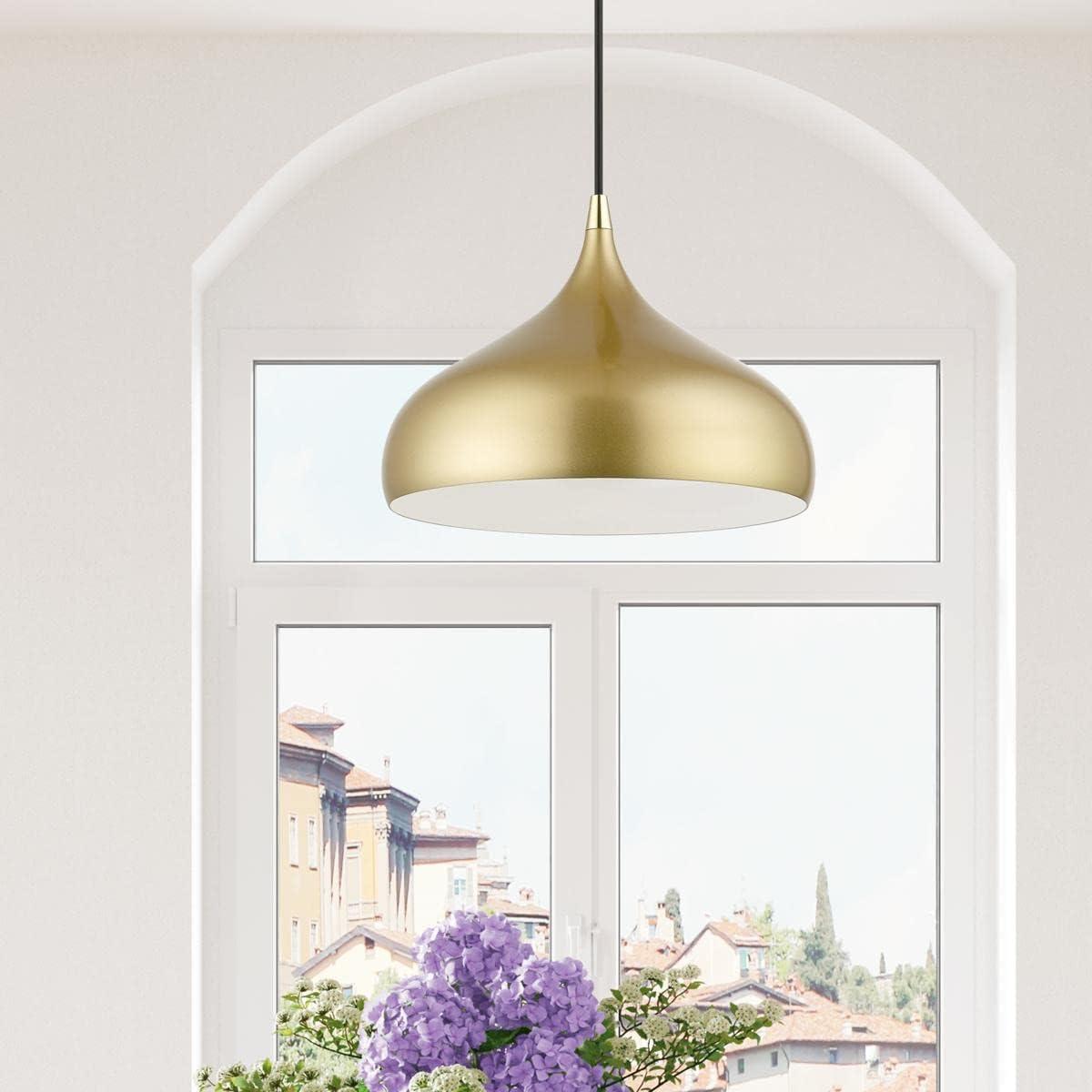 Livex Lighting Amador 1 - Light Pendant in Soft Gold/Polished Brass