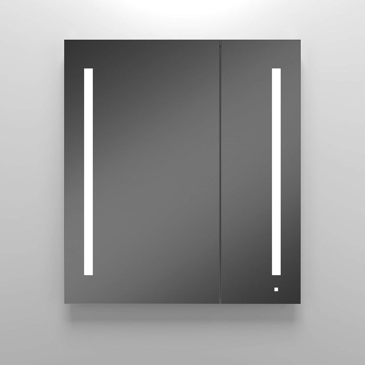 Sleek 40"x35" Modern Rectangular Frameless Mirror Cabinet with Bluetooth