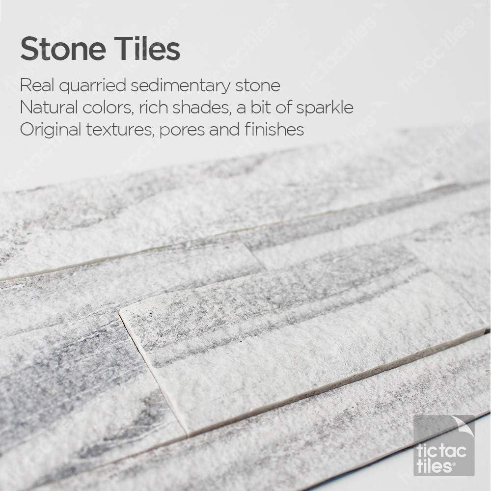 6'' W x 24'' L Natural Stone Peel and Stick Mosaic Tile