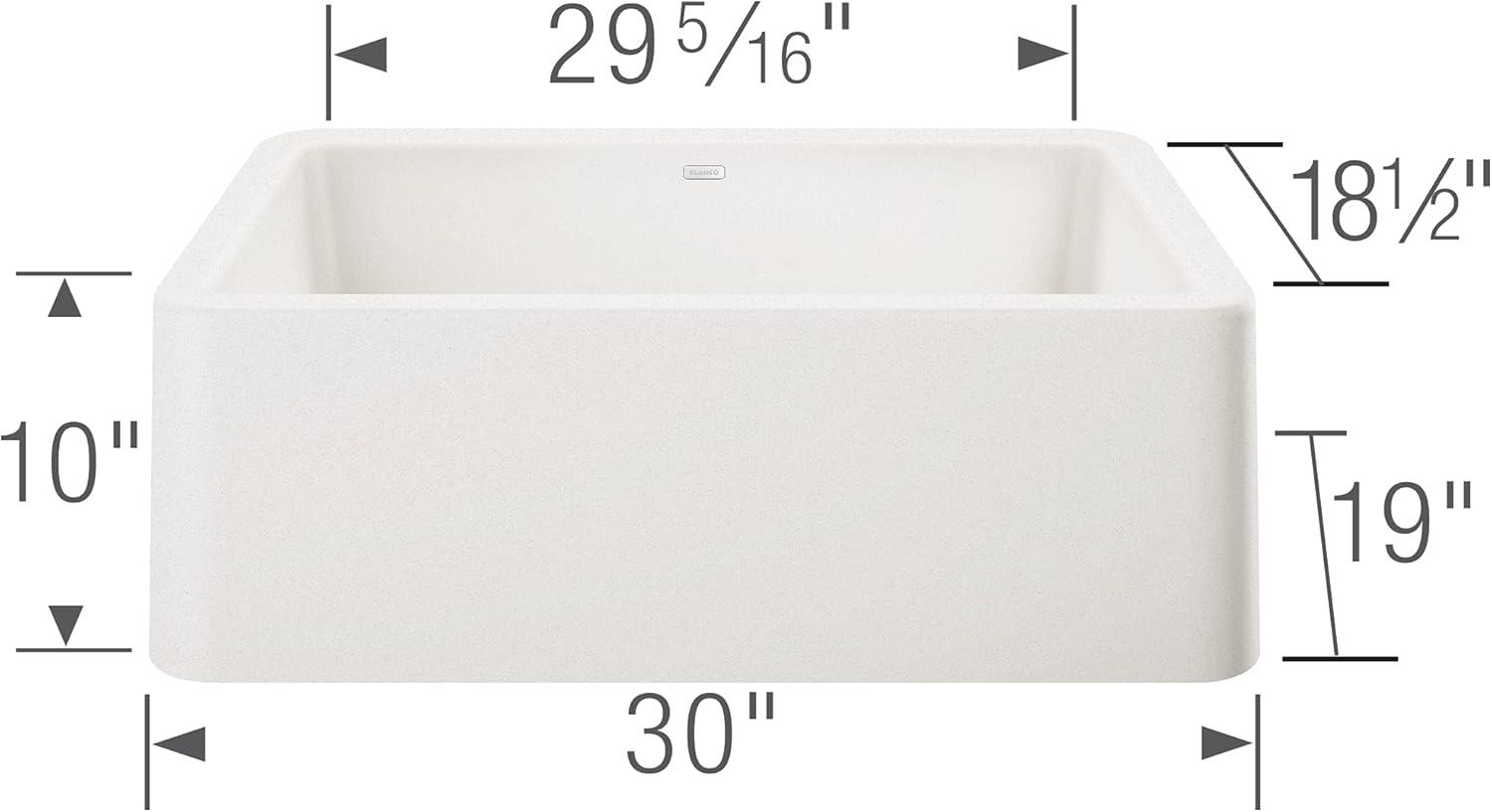 Ikon SILGRANIT 30" L x 19" W Farmhouse Sink