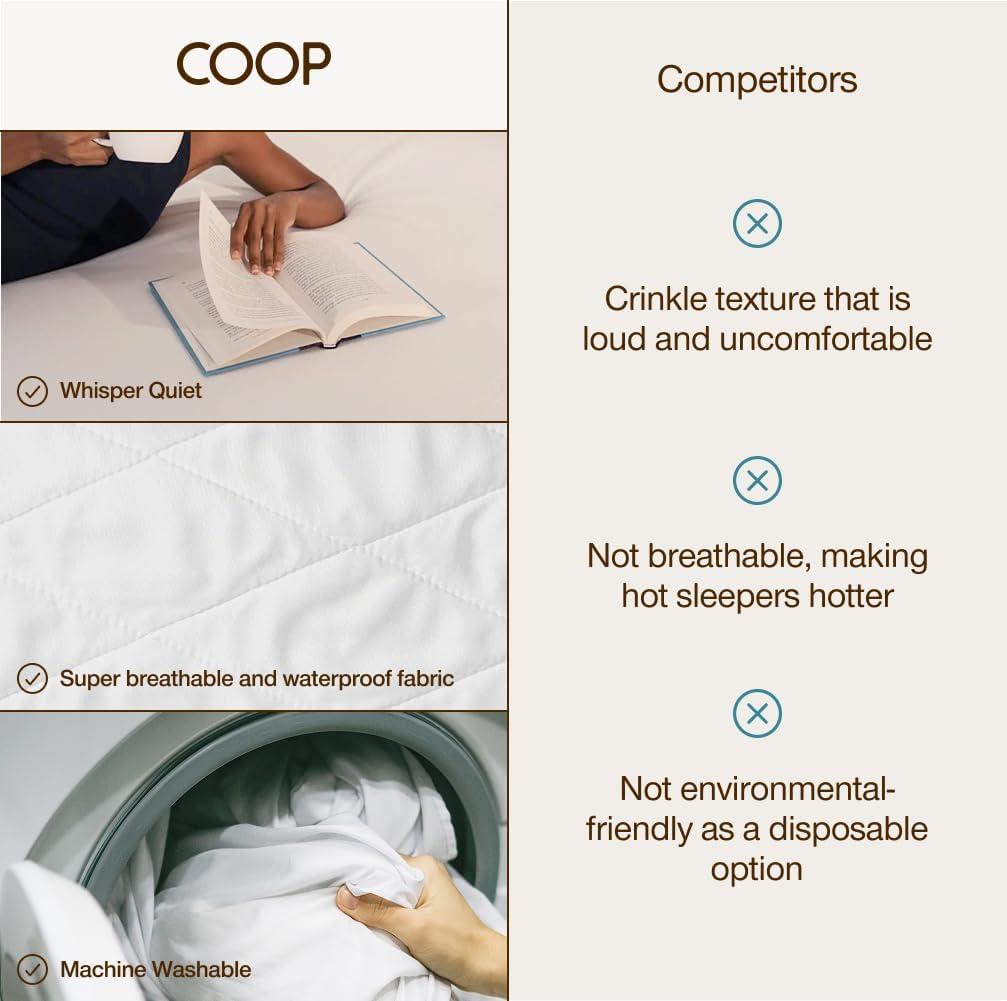 Coop Home Goods Queen Waterproof Mattress Protector Sheet
