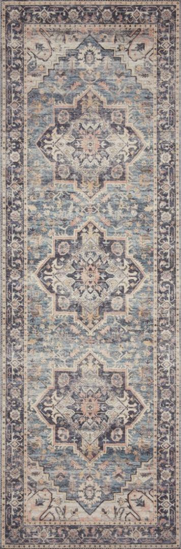 Loloi II Hathaway Printed Oriental Area Rug, Navy, 9'x12'