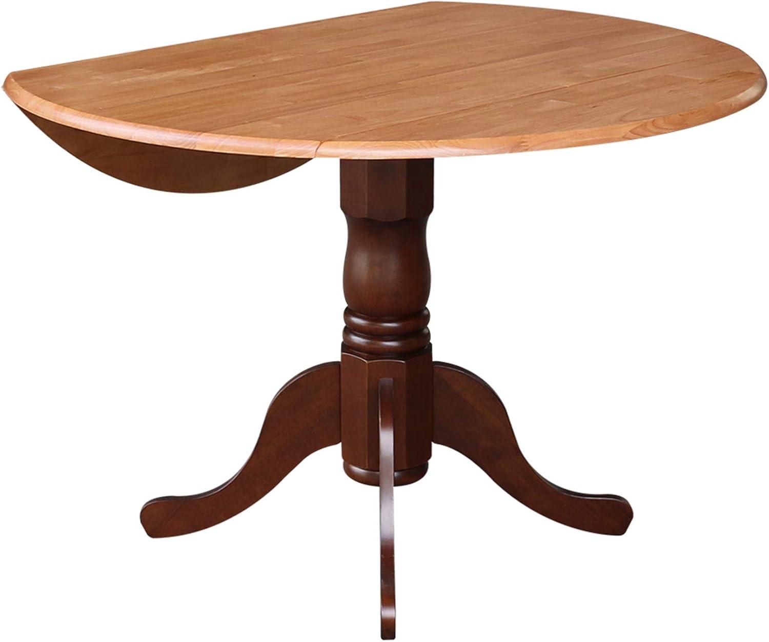 42" Mason Round Dual Drop Leaf Dining Table - International Concepts