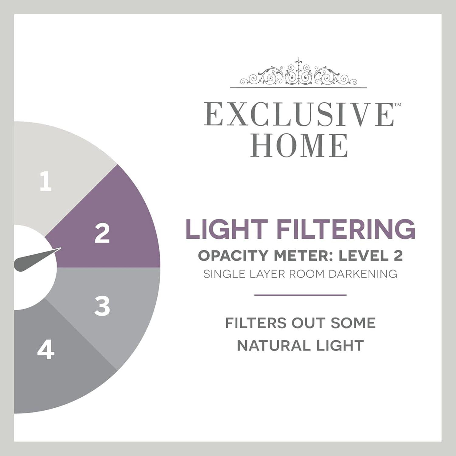 Amalgamated Textiles Exclusive Home Loha Light Filtering Rod Pocket Tie Up Shade