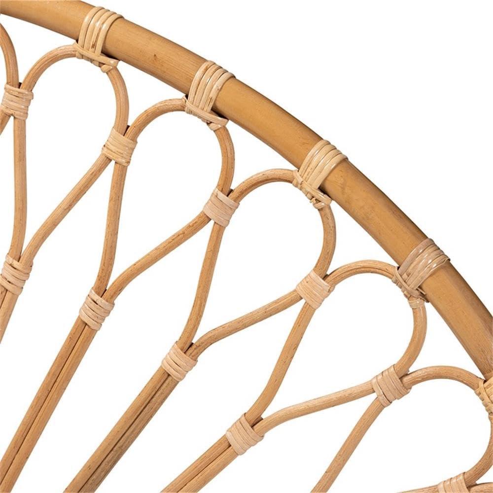 bali & pari Bohemian Natural Rattan Queen Size Standalone Headboard