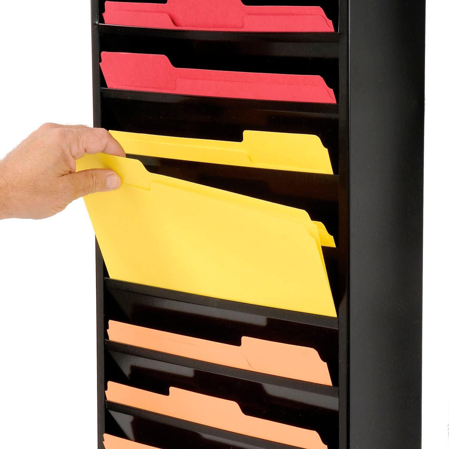 Global Industrial Stainless Steel Hanging Files Open