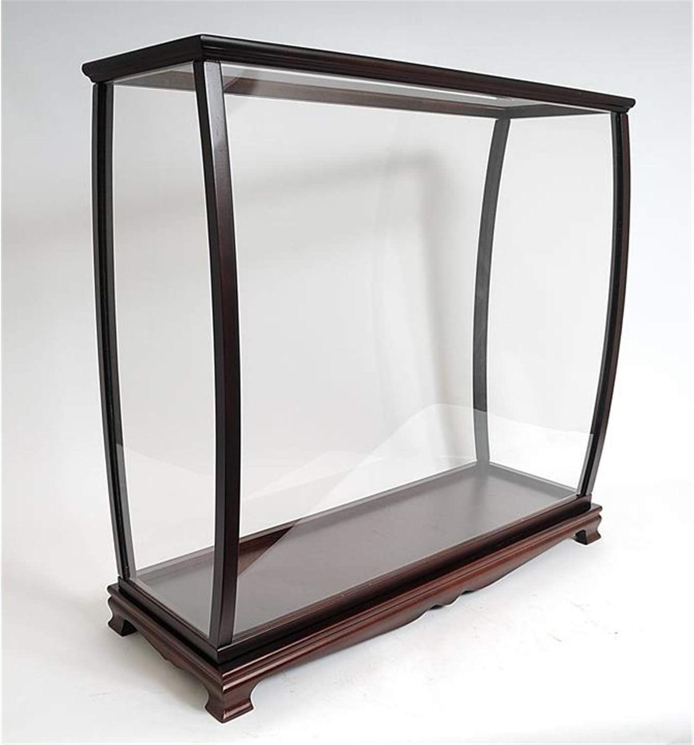 Mahogany and Plexiglass Medium Tall Ship Display Case