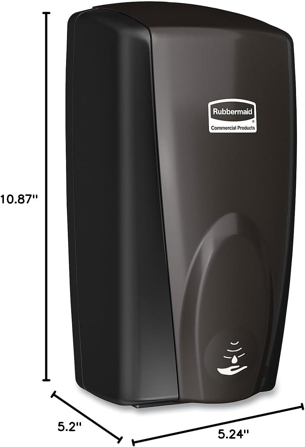 Rubbermaid® Commercial Autofoam Touch-Free Dispenser, 1100ml, Black/black Pearl