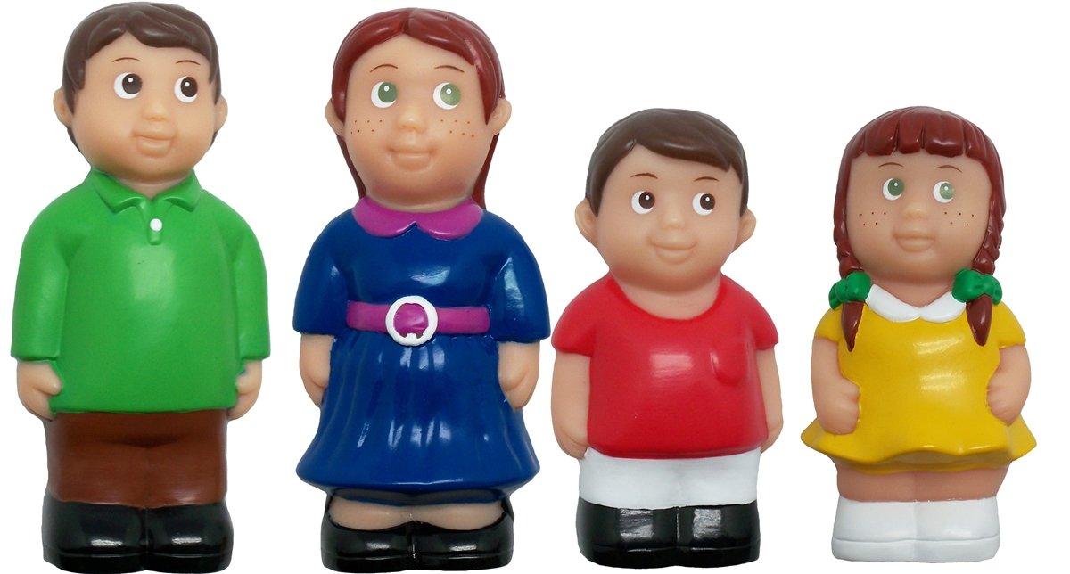 Get Ready Kids 5" Play Figures, Caucasian Family, Set of 4