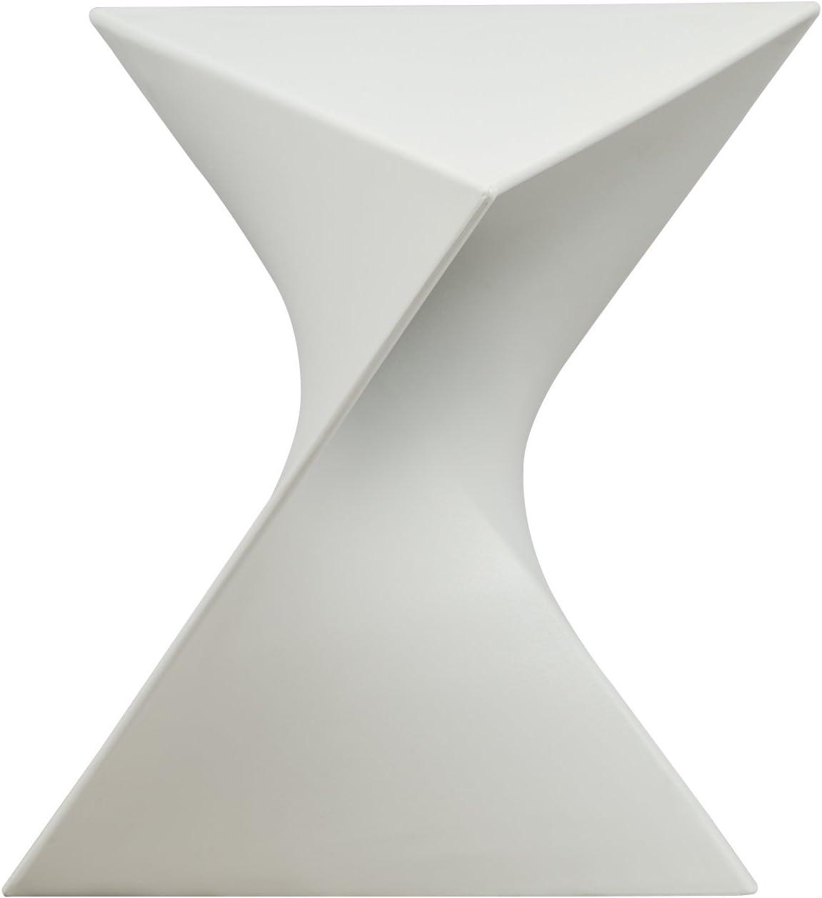 LeisureMod Danbury Modern Vanity Side Table, White