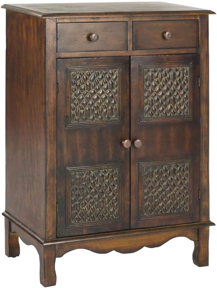 World Menagerie Evrychou Solid Wood Accent Cabinet