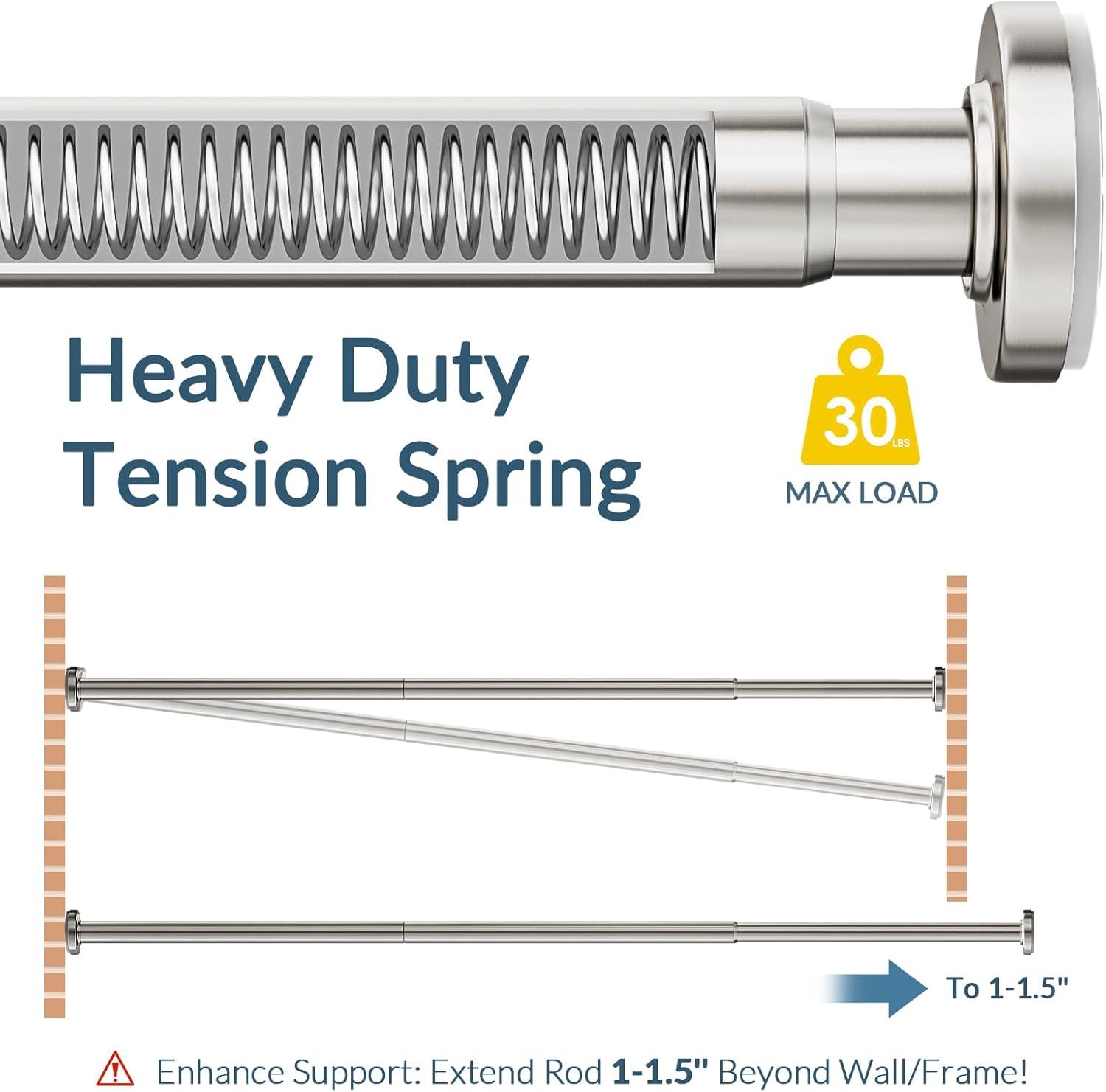 Tromay Heavy Duty Tension Shower Rod