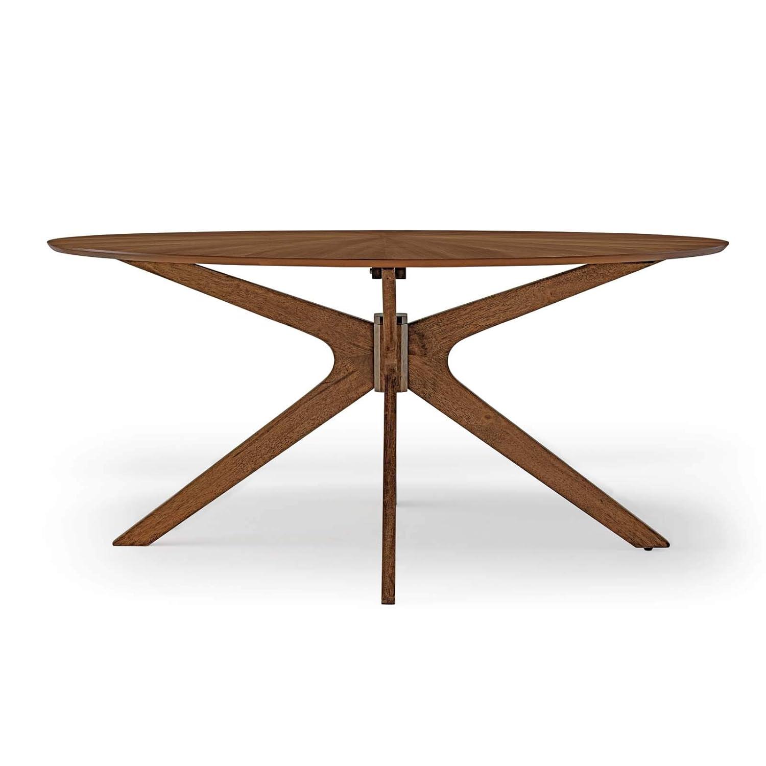 Modway Modway Crossroads 63" Oval Wood Dining Table
