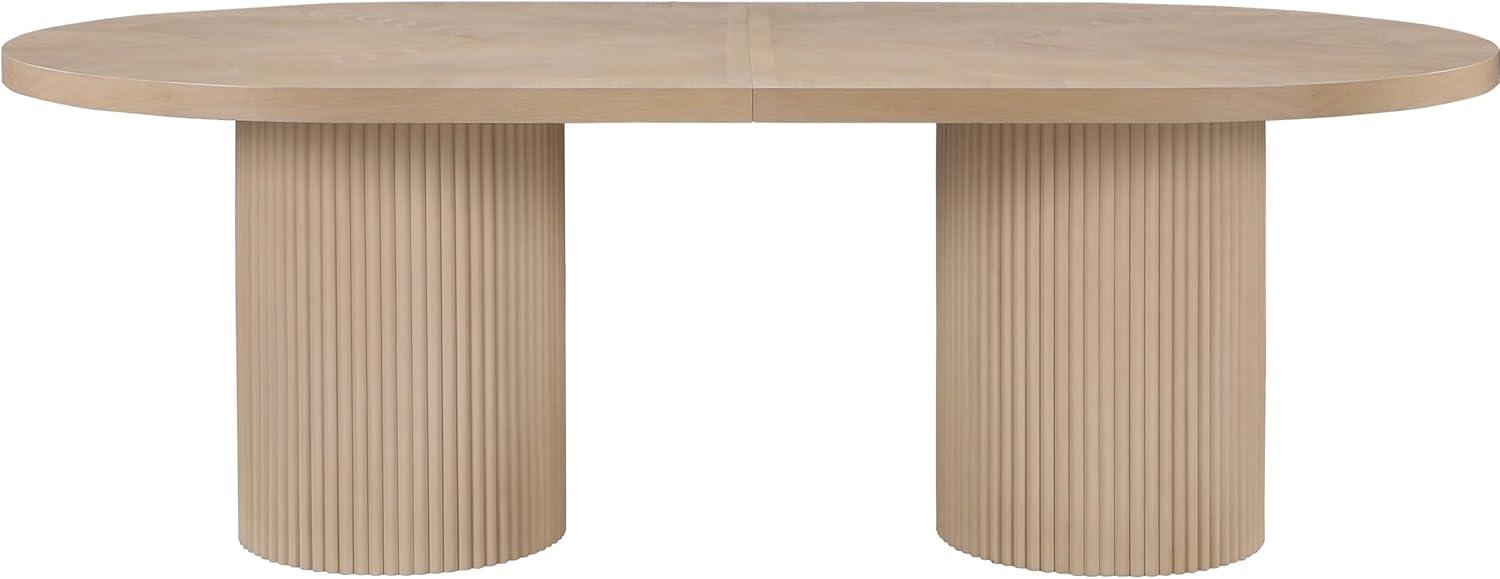 Ivona Natural Oak Extendable Oval Dining Table