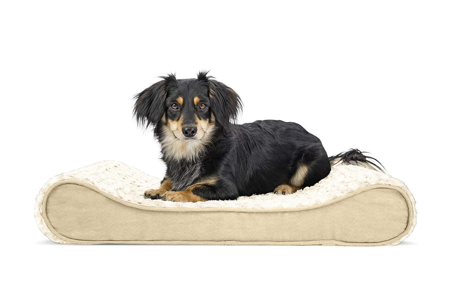 FurHaven Ultra Plush Luxe Lounger Orthopedic Foam Contour Dog Bed