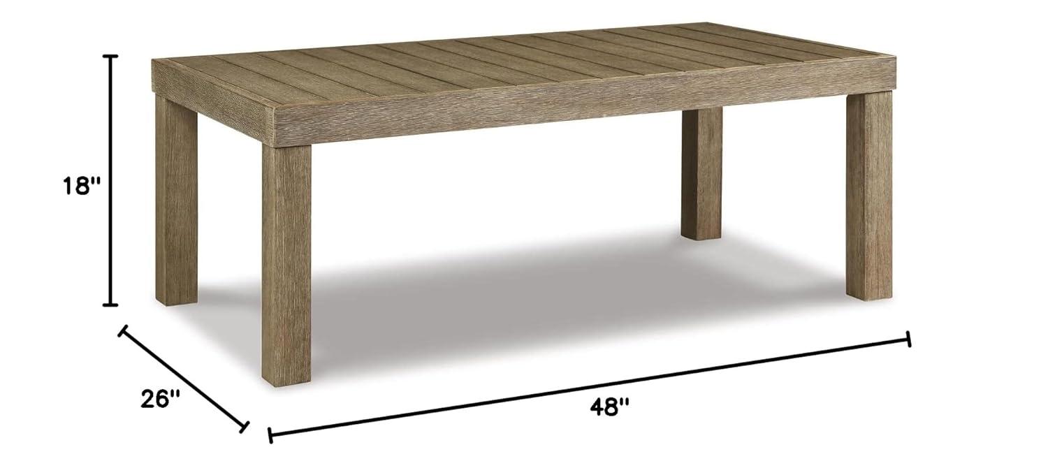 Viva Furniture Rectangular Eucalyptus Outdoor Coffee Table