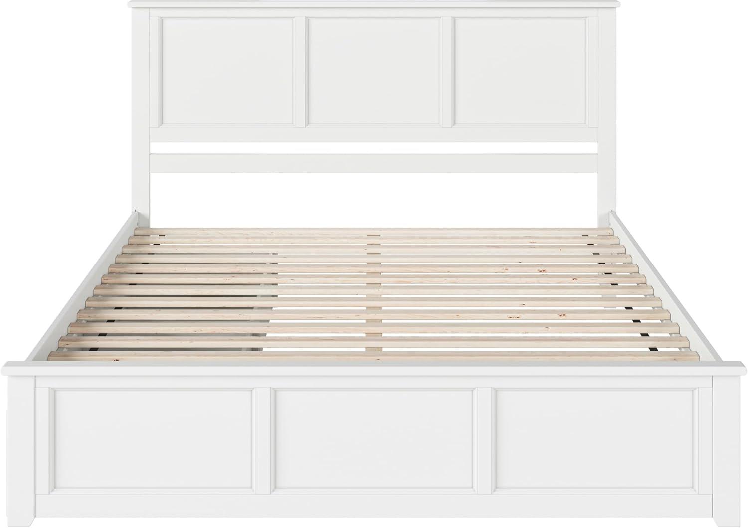 Solid Wood Platform Storage Bed