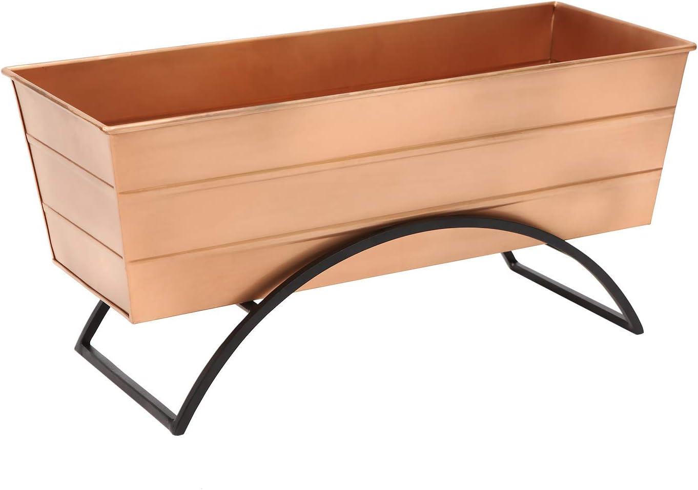 ACHLA Designs With Odette Stand Rectangular Steel Planter Boxes