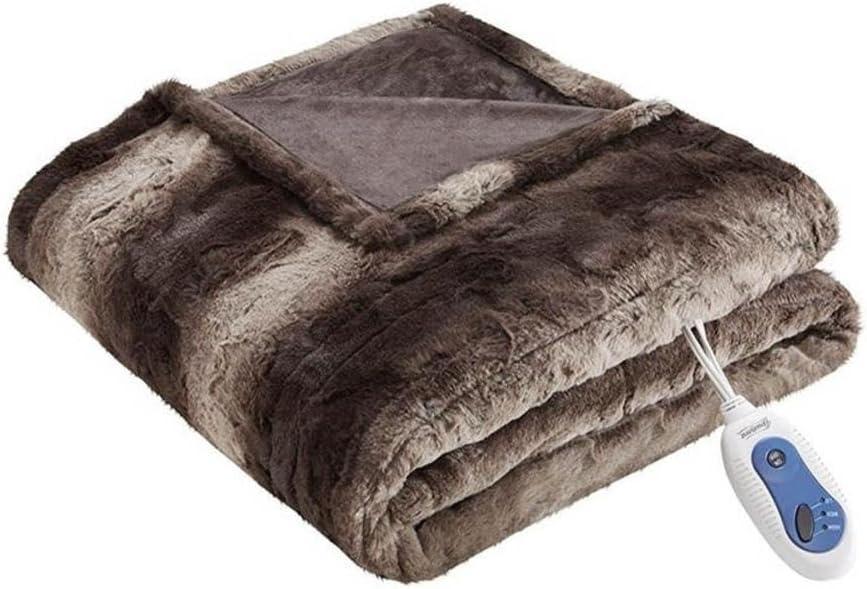 Beautyrest Beautyrest Zuri Oversized Heated Faux Fur Throw