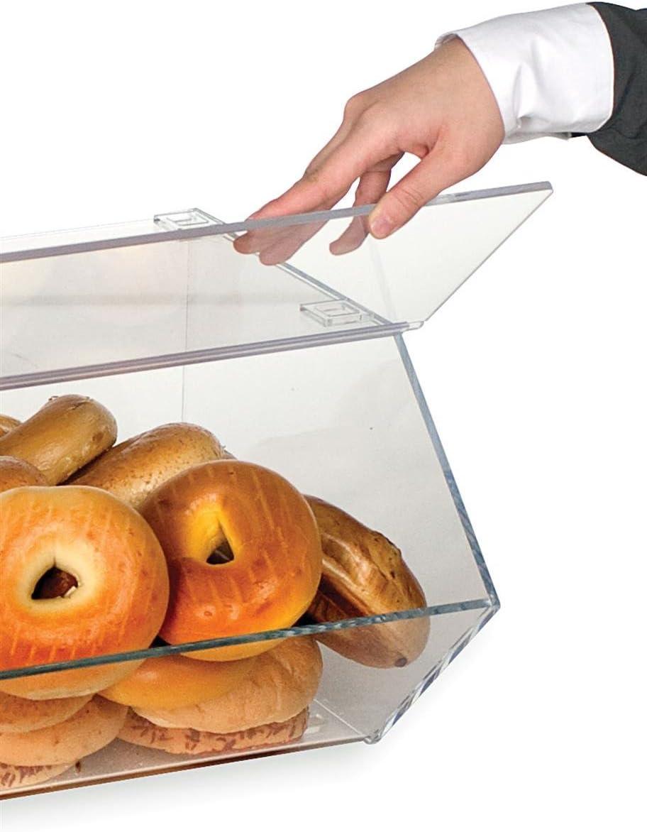 Clear Acrylic Stackable Bakery Display Case with Hinged Slanted Door