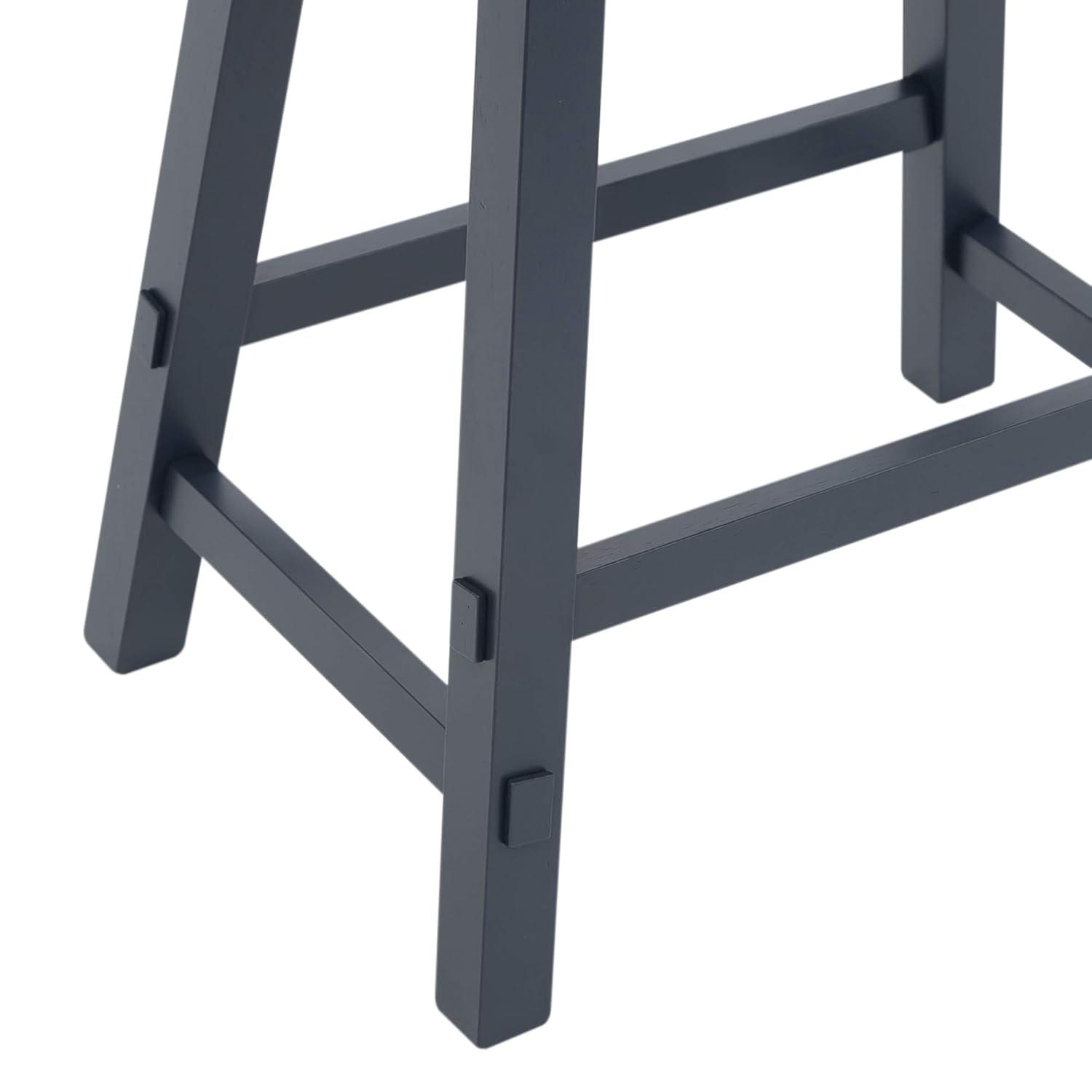 Creations II 24 Inch Sawhorse Counter Stool- Navy