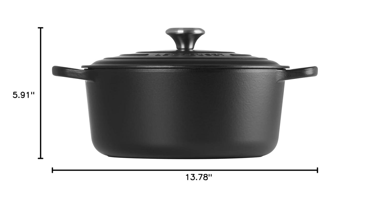Le Creuset ® Signature 7.25-Qt. Licorice Black Enameled Cast Iron Dutch Oven