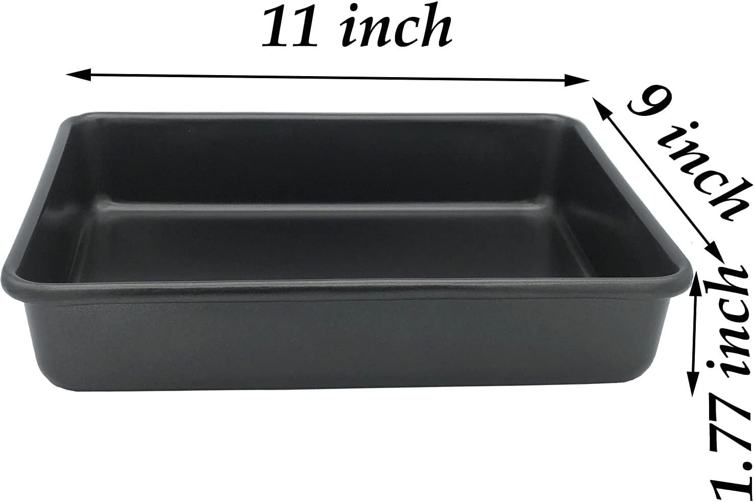 11-Inch Black Nonstick Aluminum Cookie Sheets Set of 2