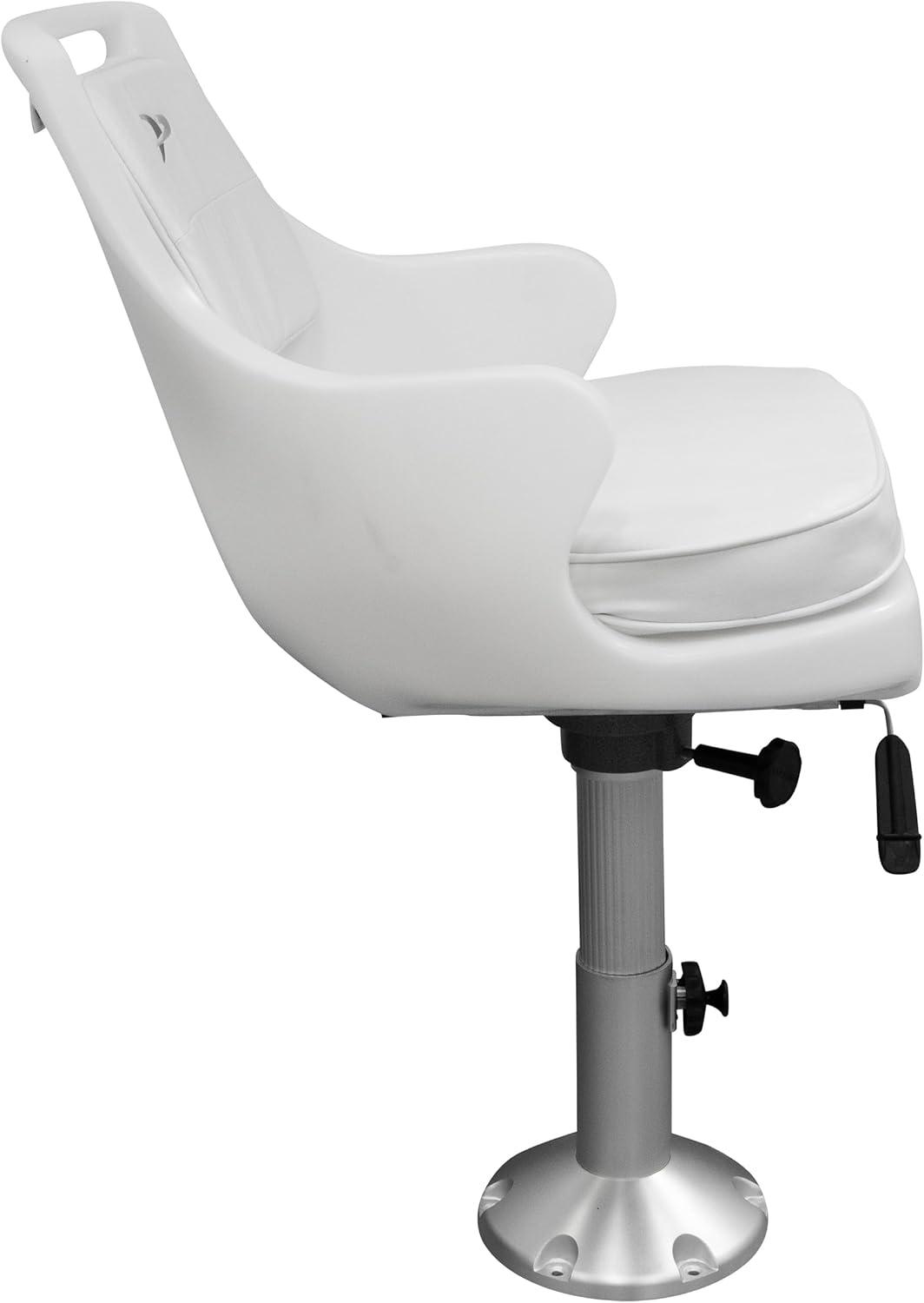 Wise 8WD015-6-710 Standard Pilot Chair with Cushions, Adjustable Height Pedestal and Seat Slide