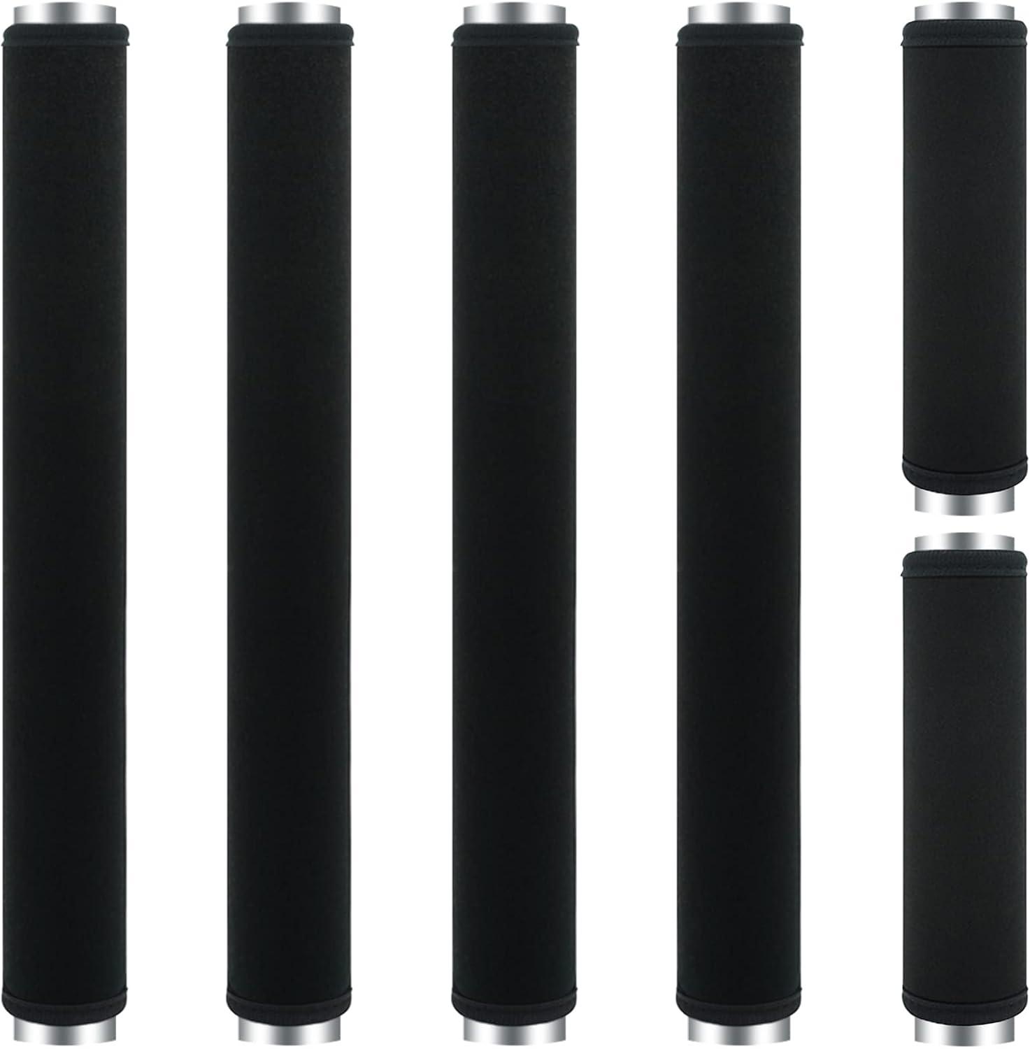 6Pcs Refrigerator Door Handle Cover Washable Kitchen Appliance Decor Handles Fridge Oven Microwave Dishwasher Antiskid Protector, Keep Off Fingerprints Food Stains (Black)