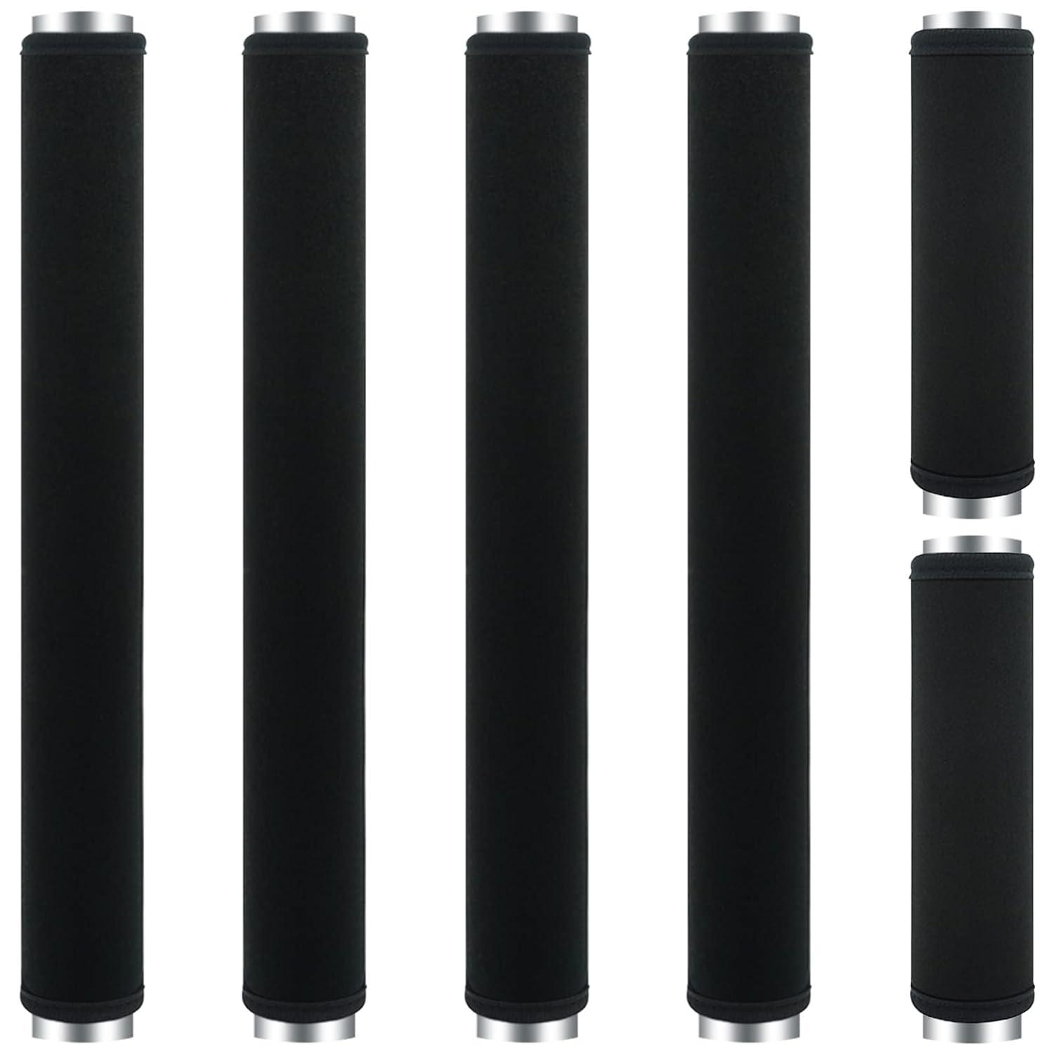 6Pcs Refrigerator Door Handle Cover Washable Kitchen Appliance Decor Handles Fridge Oven Microwave Dishwasher Antiskid Protector, Keep Off Fingerprints Food Stains (Black)